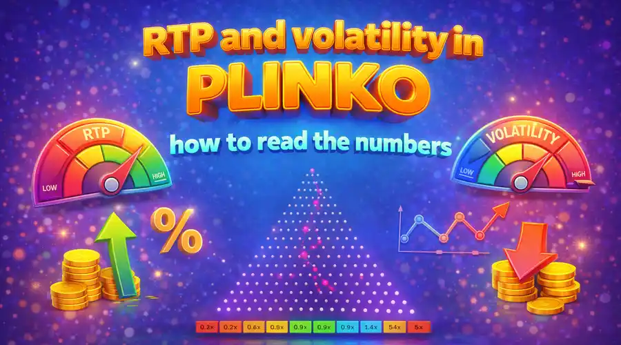 RTP and volatility in Plinko - how to read the numbers
